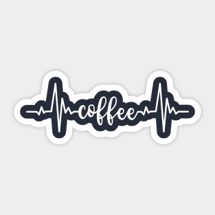 Coffee Heartbeat Sticker